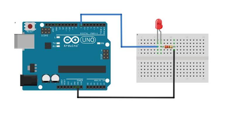 Control an LED with a Push Button Using Arduino