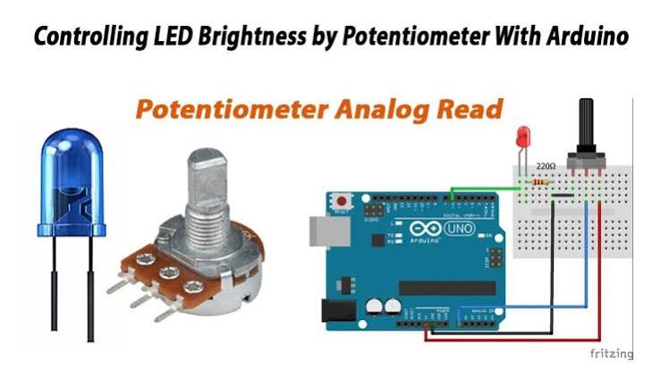 Control LED Brightness with a Potentiometer